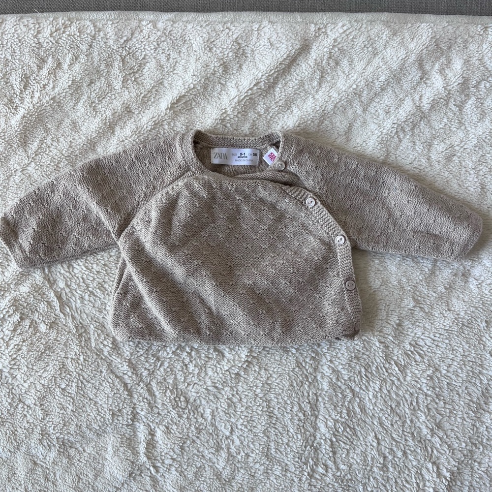 Zara newborn sweater